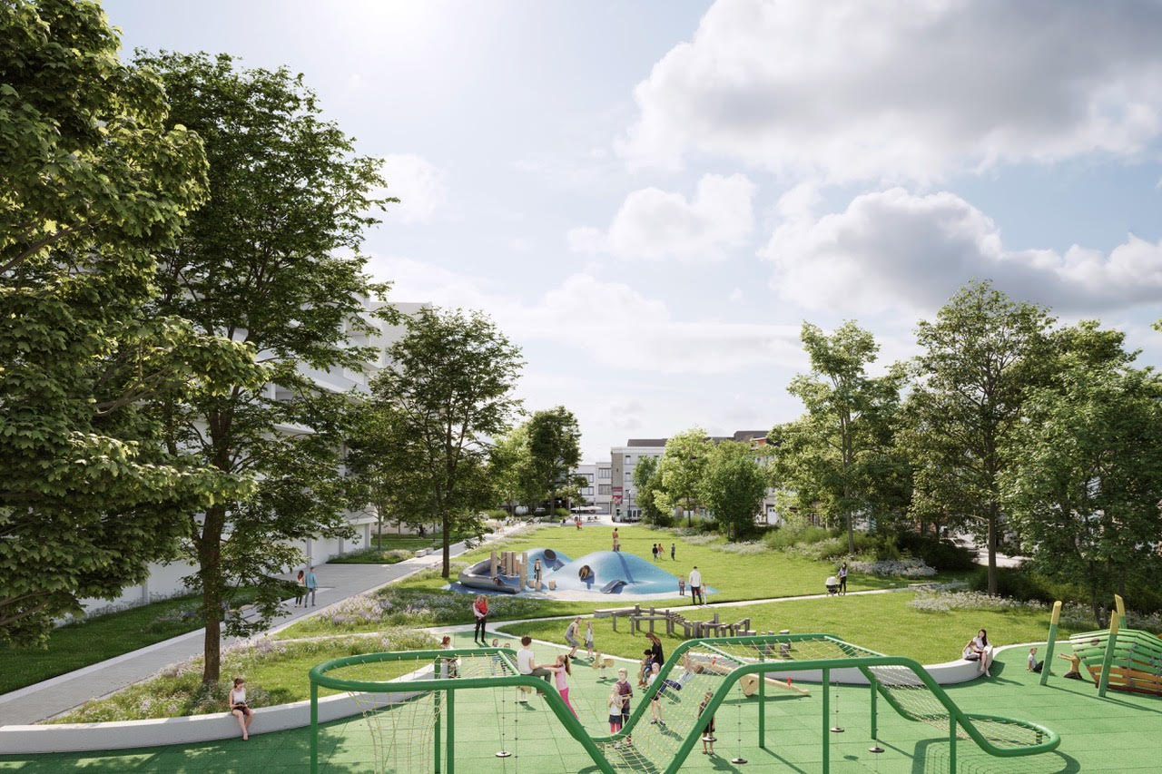 Speelterrein in het park